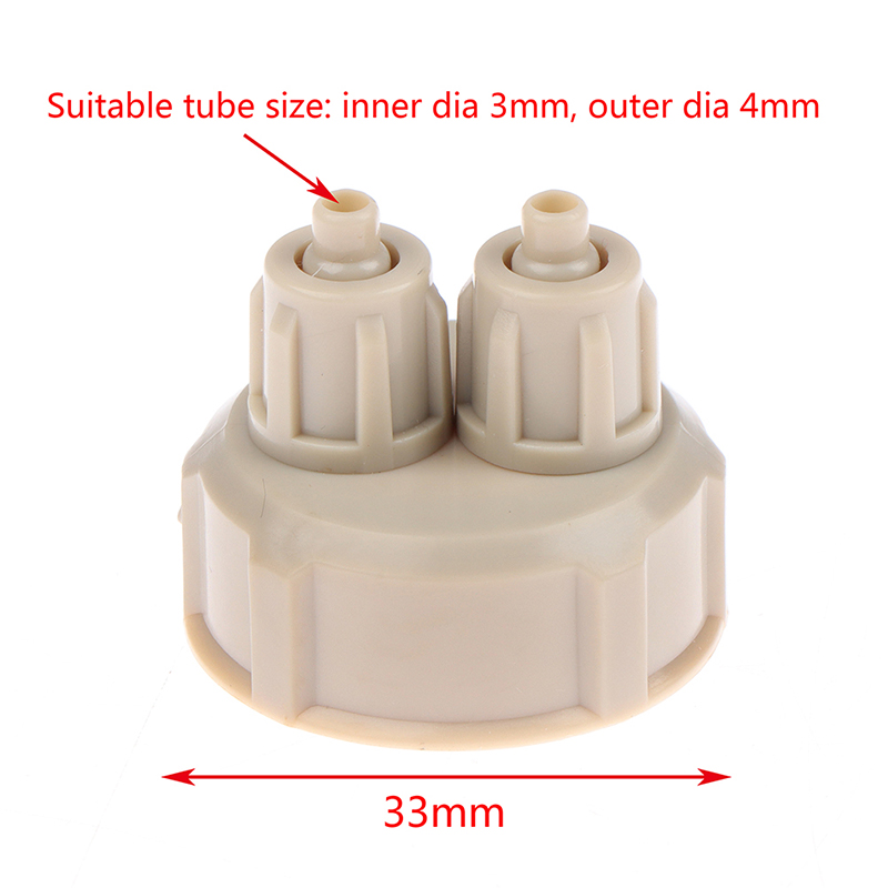 Marine Aquarium Live - 2-delige Aquarium CO2-systeem buisventiel met meter,