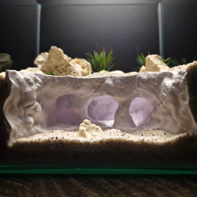 Aquarium Marine Rock - 3D Gedrukt Gevorkte Grot Aquarium Reptiel