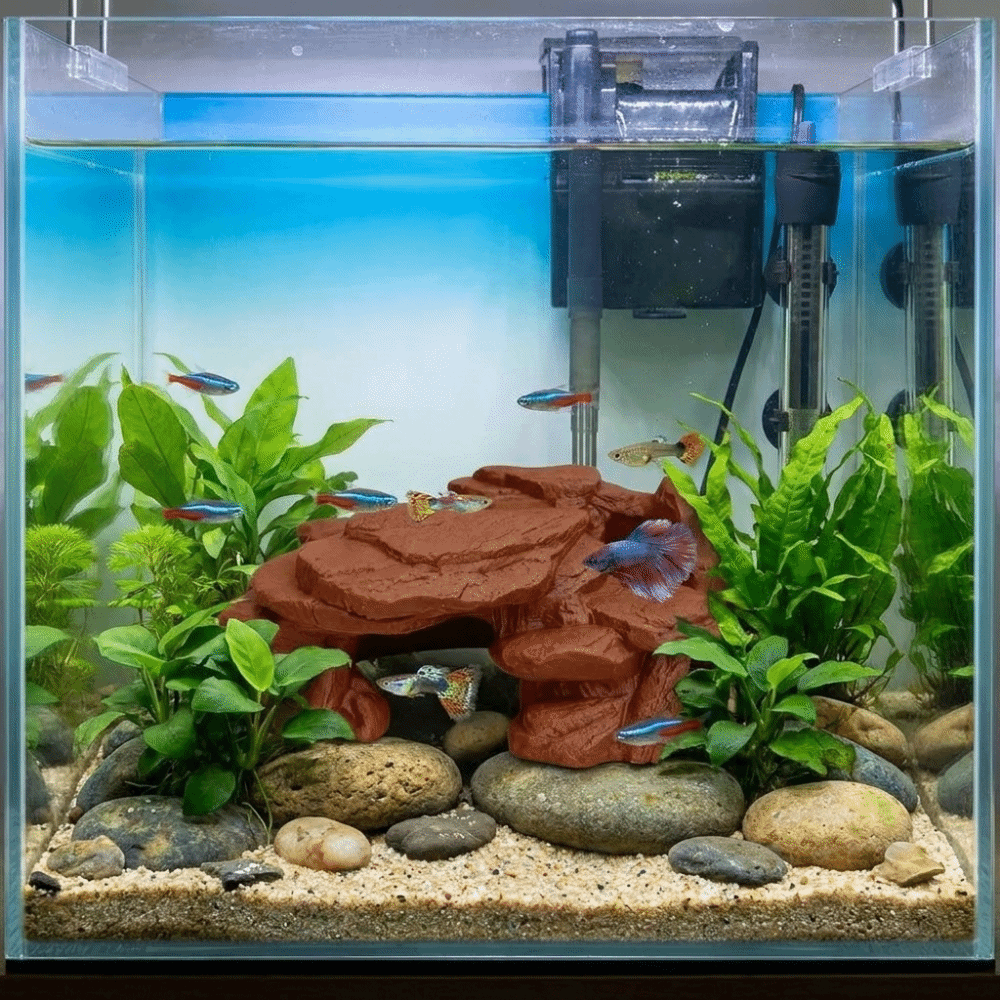 3D-geprinte visbakrotsornament - Aquarium Marine Rock recensie en prijs