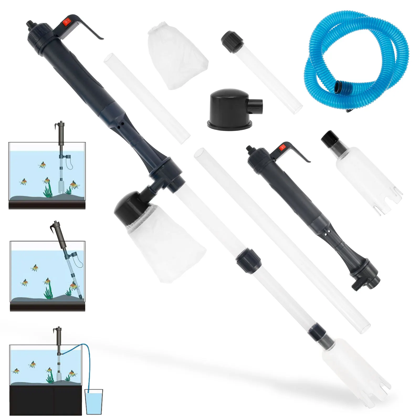 Elektrische aquariumsifon 4-in - Marine Aquarium Vacuum recensie en prijs