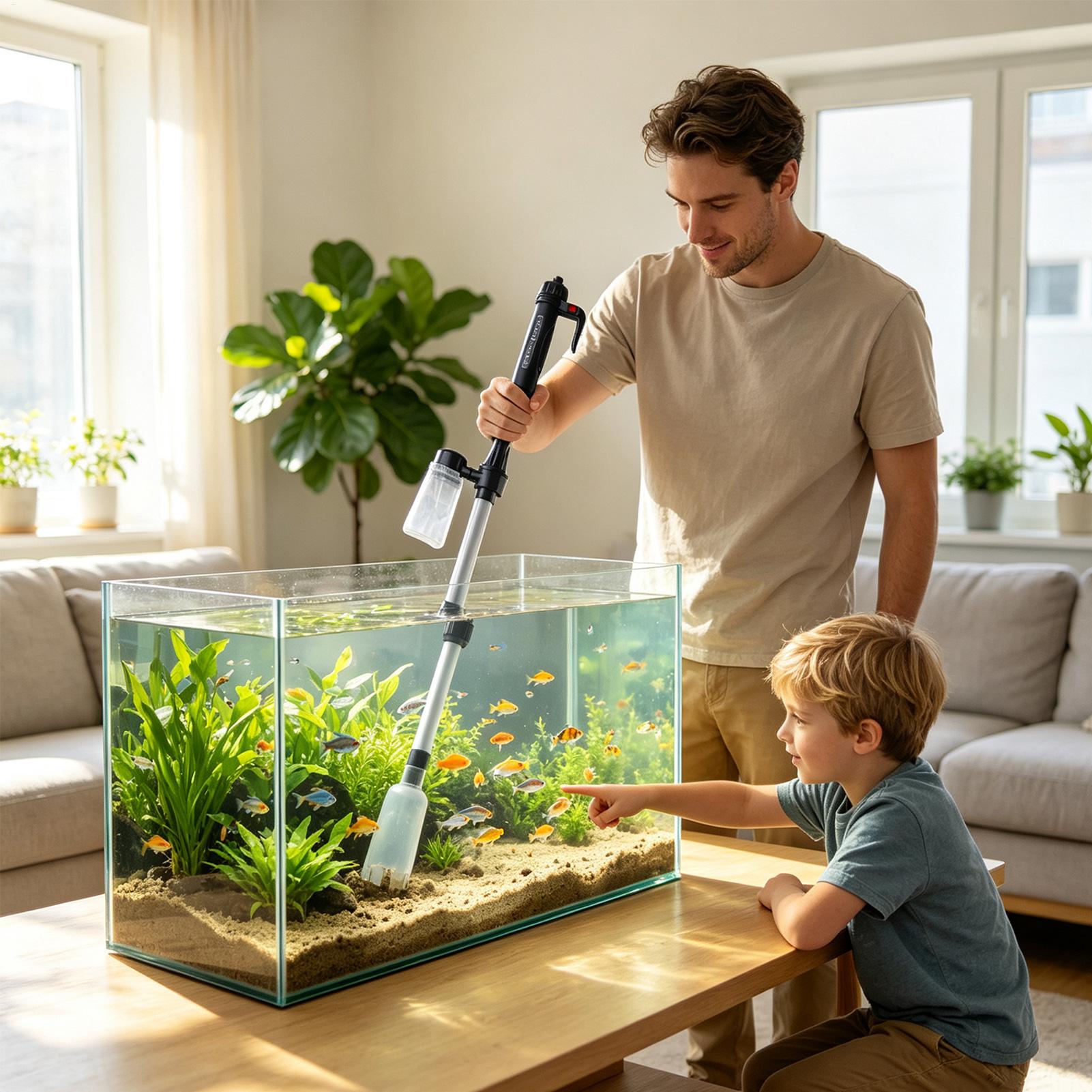 Aquariumstofzuiger, verstelbar - Marine Aquarium Vacuum recensie en prijs