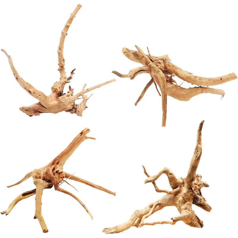 4 STUKS Natuurlijke Houten Aqu - Aquarium Marine Rock recensie en prijs