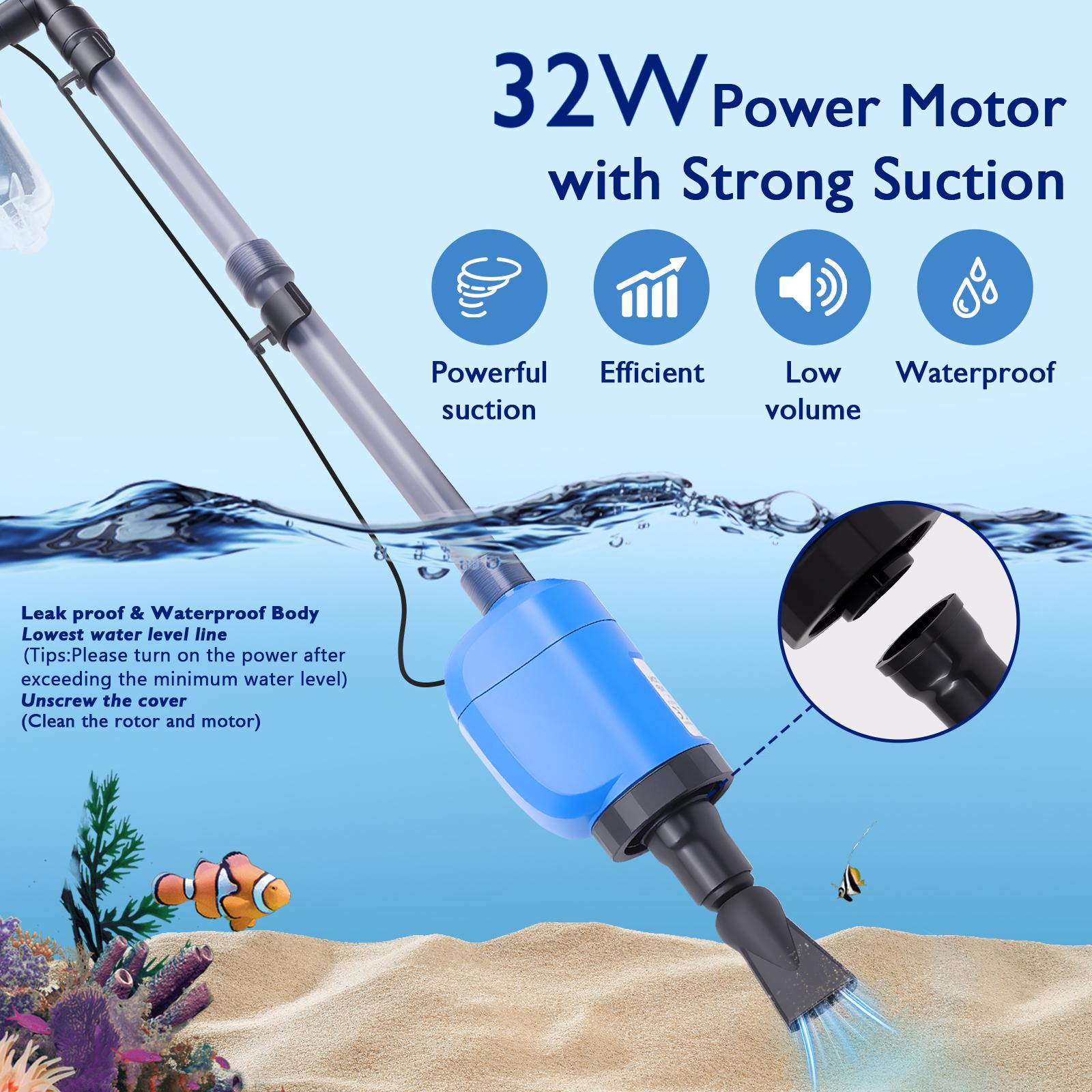 Elektrische aquariumreiniger - - Marine Aquarium Vacuum recensie en prijs