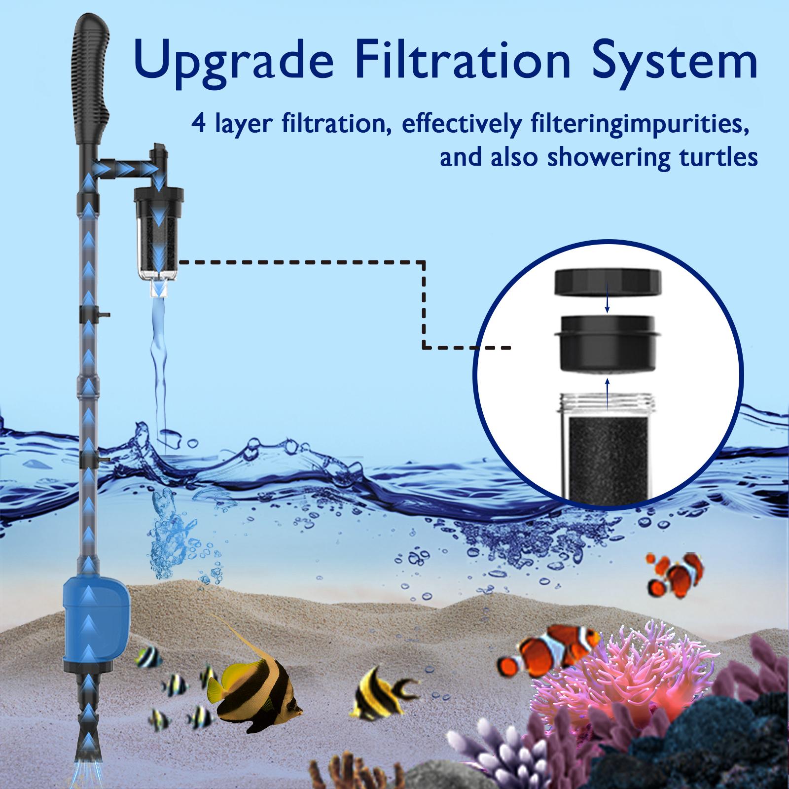 Elektrische aquariumreiniger - - Marine Aquarium Vacuum recensie en prijs
