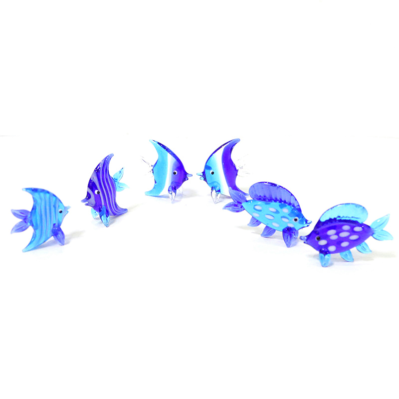 2 stuks blauw Murano-glas zeev - Marine Aquarium Orp recensie en prijs