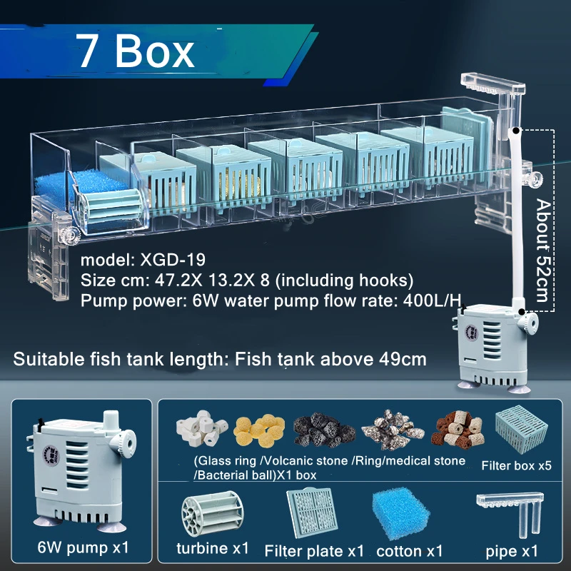 220V Aquarium Wandgemonteerde  - Marine Aquarium Overflow Box recensie en prijs